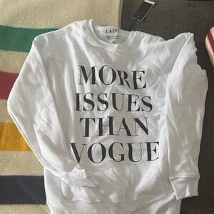 LA TC White Sweatshirt with Black Text